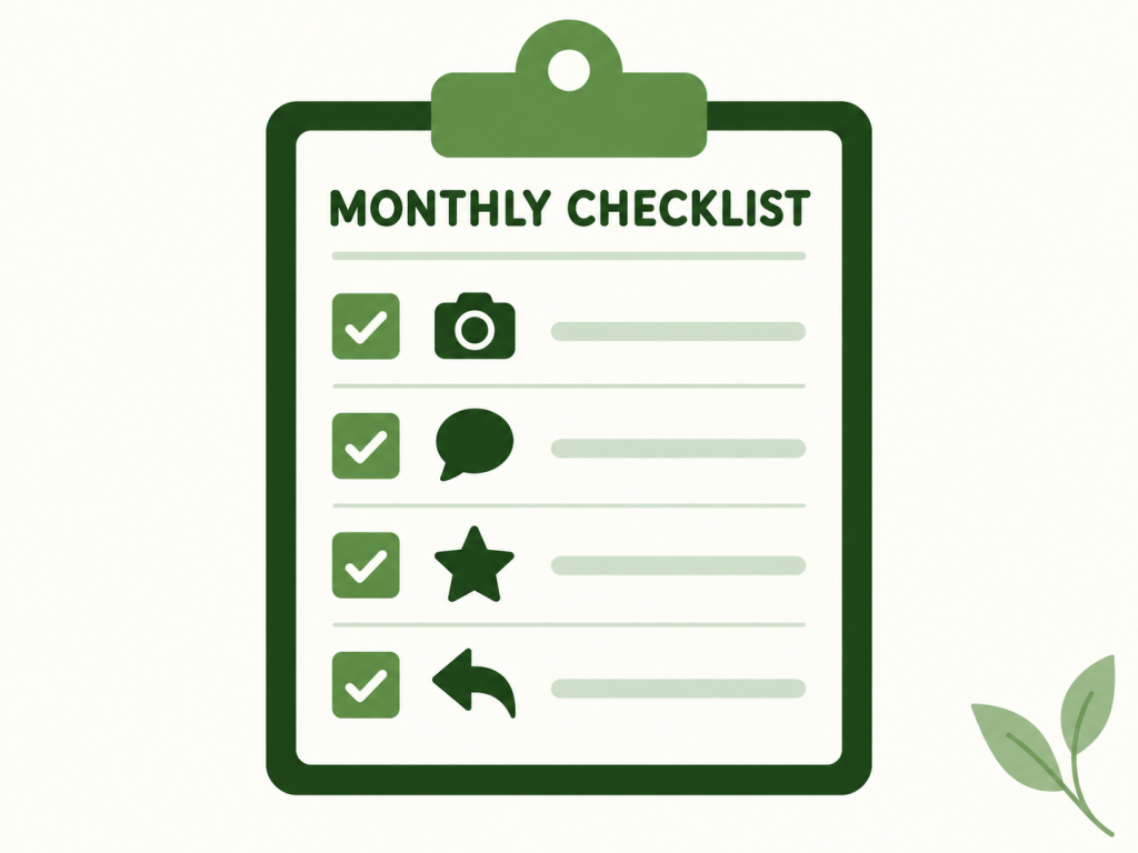 Monthly local SEO checklist for landscaping contractors