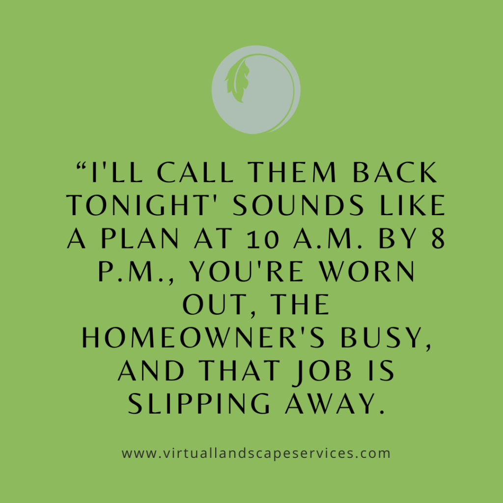 Debbie Neese quote on business phone etiquette: calling leads back at night means missed people and lost jobs.