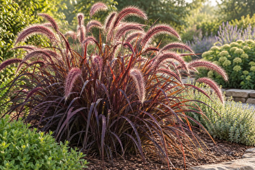 purple leaf grass