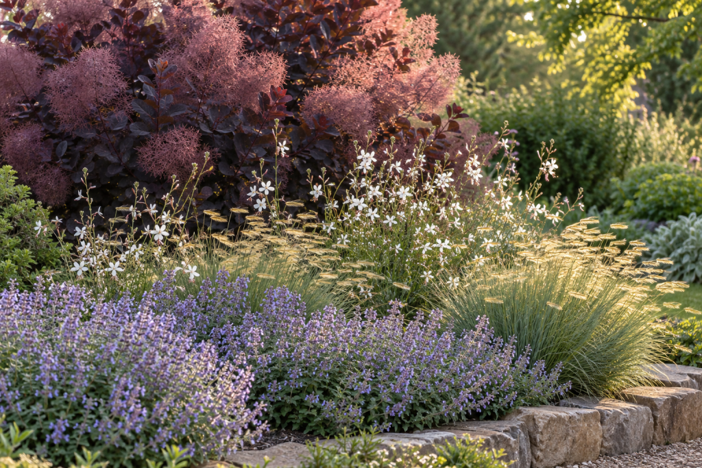 burgundy plant combination