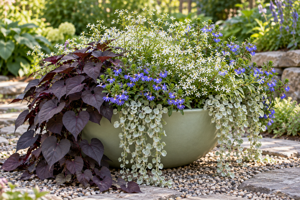 burgundy perennials